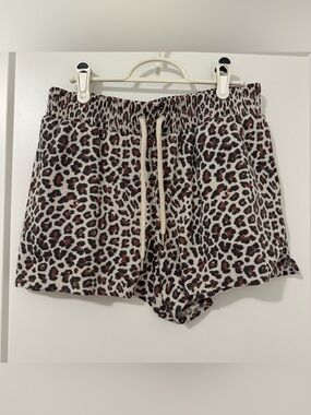 Victorias Secret Leopard Print Waffle Knit Pyjama Short Size Small Women’s